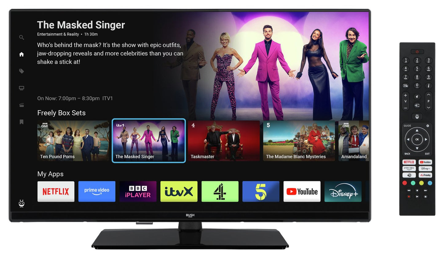 Bush 32Inch 32FT25CB Smart FHD HDR LED Freely TV