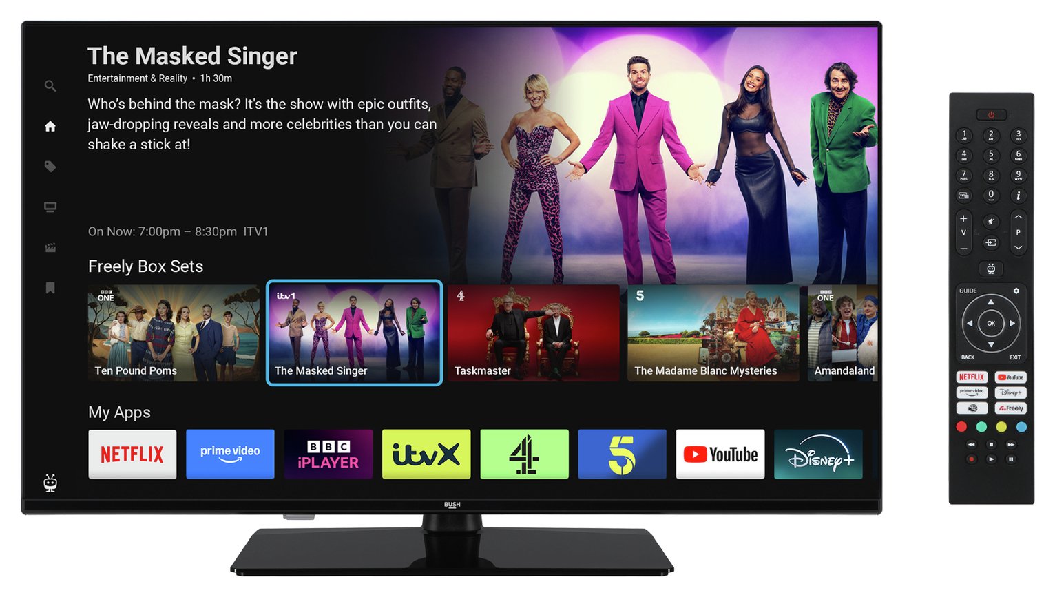 Bush 40 Inch 40FT25CB Smart FHD HDR10 TiVo Freely TV