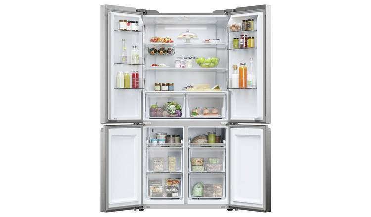 Haier HCR5919ENMP American Fridge Freezer - Stainless Steel