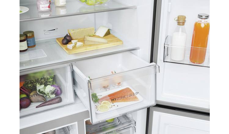 Haier HCR5919ENMP American Fridge Freezer - Stainless Steel