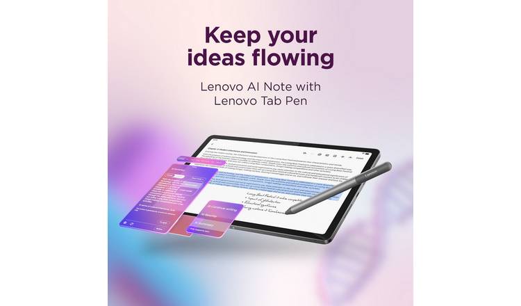 Lenovo Idea Tab 11in 128GB Tablet + Tab Pen & Folio Keyboard