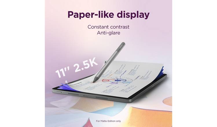 Lenovo Idea Tab 11in 128GB Tablet + Tab Pen & Folio Keyboard