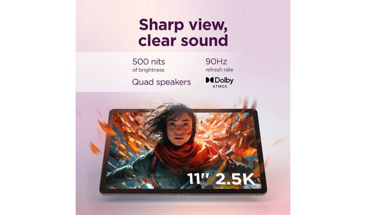 Lenovo Idea Tab 11in 128GB Tablet + Tab Pen & Folio Keyboard