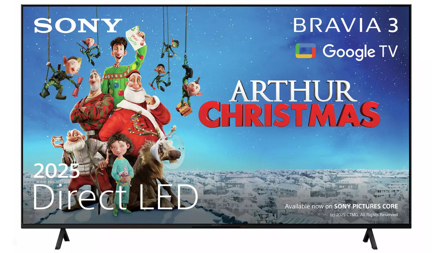 Sony Bravia 3 43inch K43S35BP LED HDR 4K Ultra HD Google TV