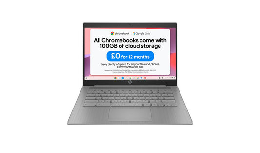 HP 14a-ne1000na 14in Celeron 4GB 64GB Chromebook - Grey
