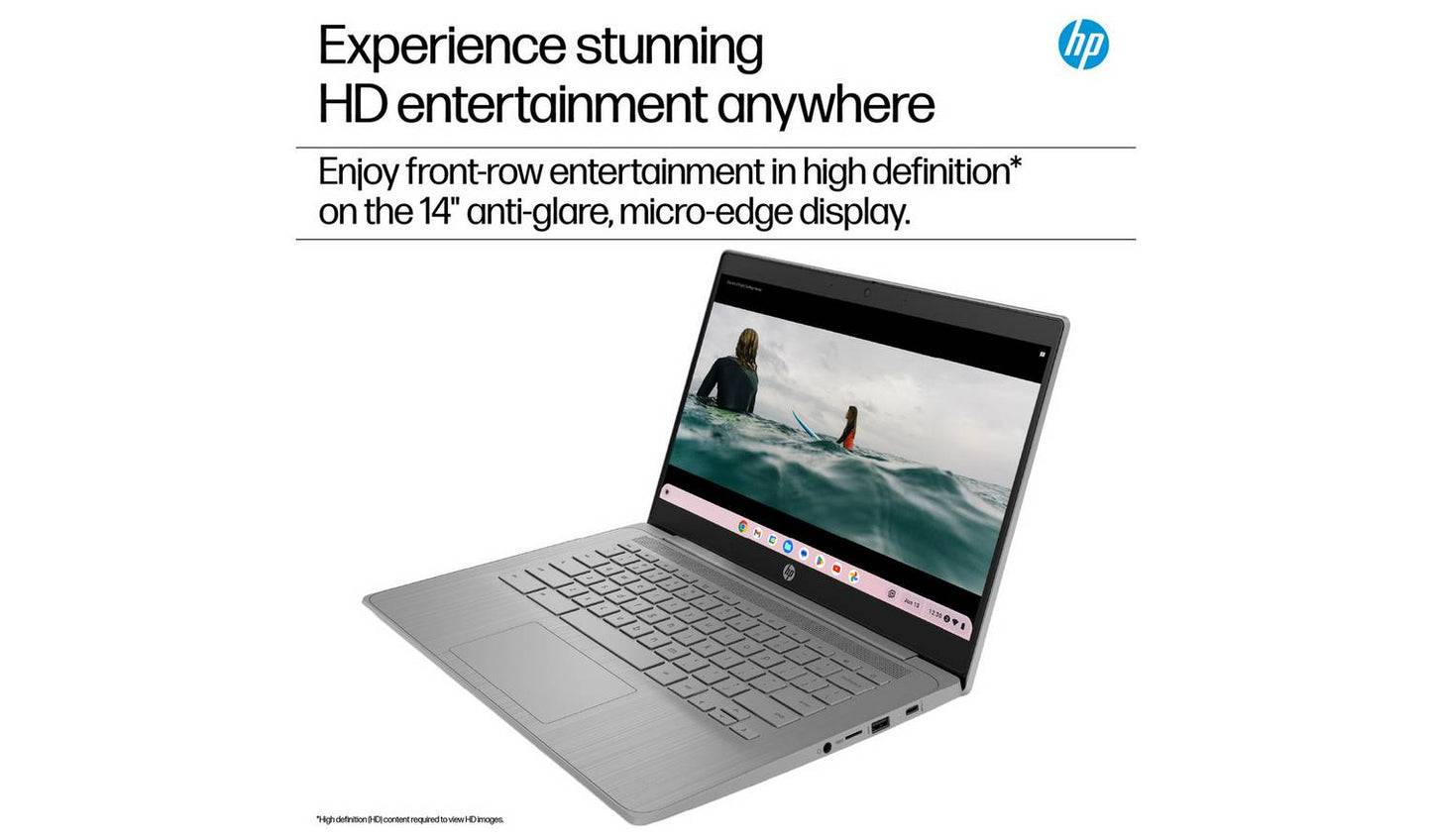 HP 14a-ne1000na 14in Celeron 4GB 64GB Chromebook - Grey
