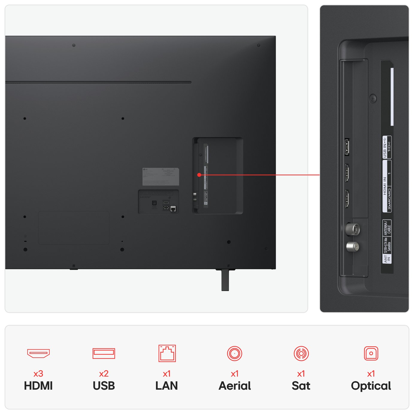 LG 55 Inch 55NANO80A6B Smart 4K UHD HDR NanoCell TV