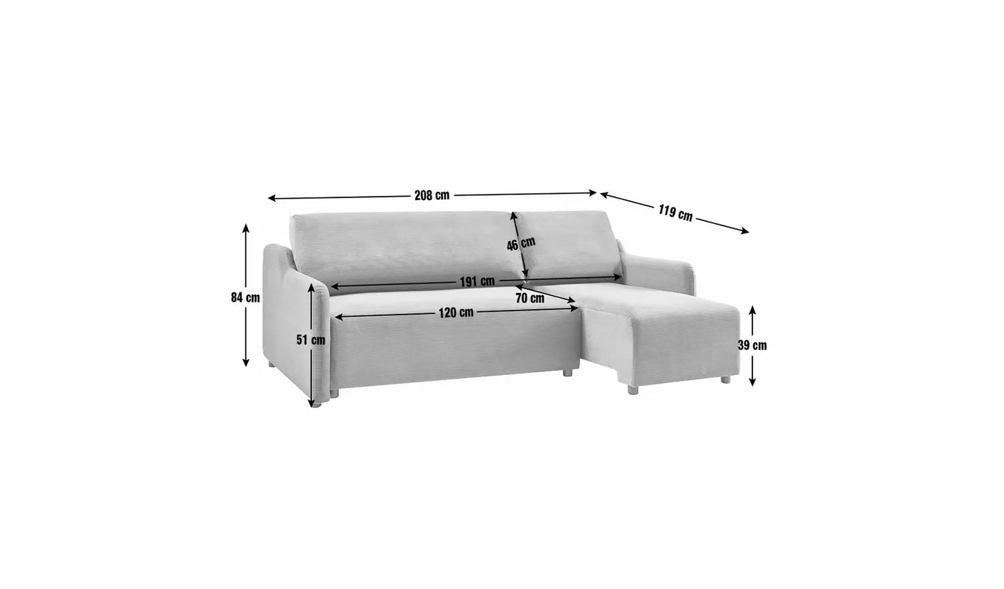 Habitat Stanley Fabric 3 Seater Sofa Bed - Navy