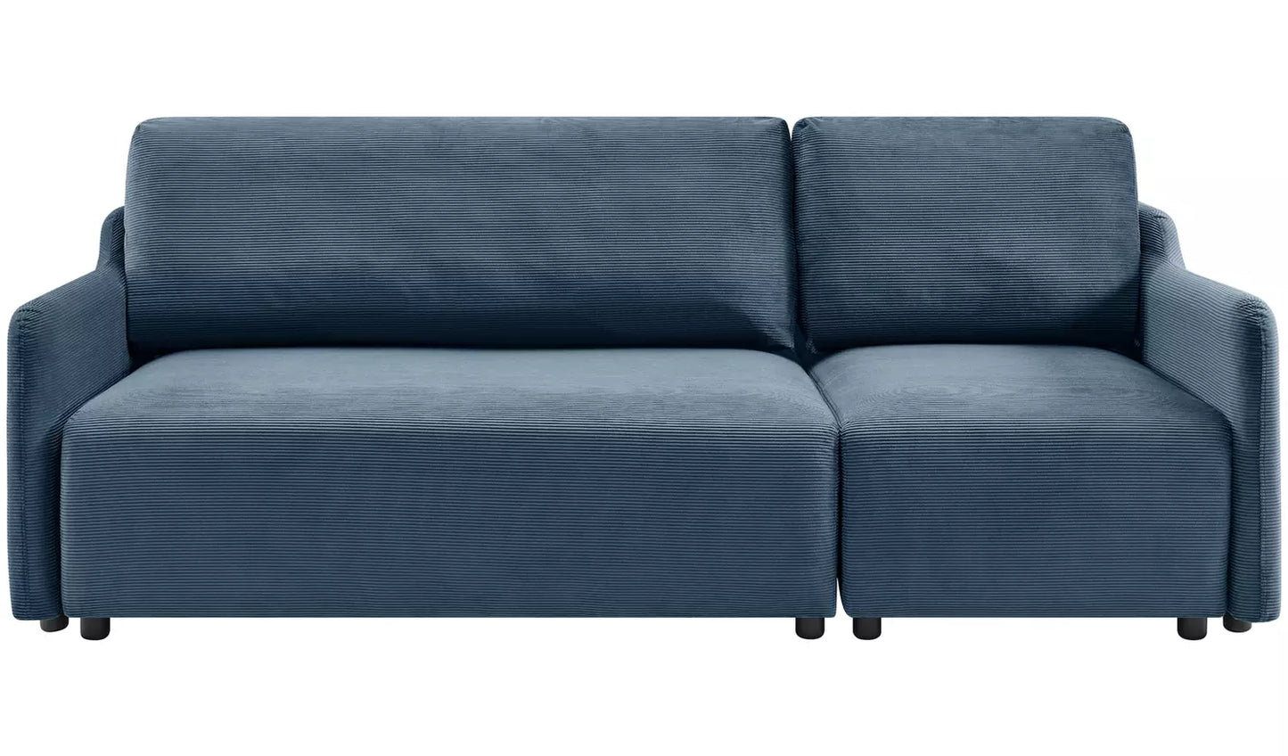 Habitat Stanley Fabric 3 Seater Sofa Bed - Navy