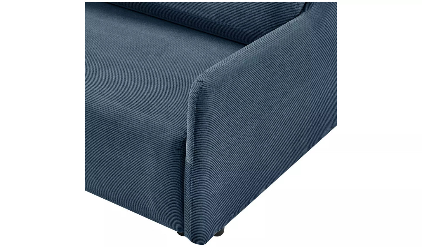 Habitat Stanley Fabric 3 Seater Sofa Bed - Navy