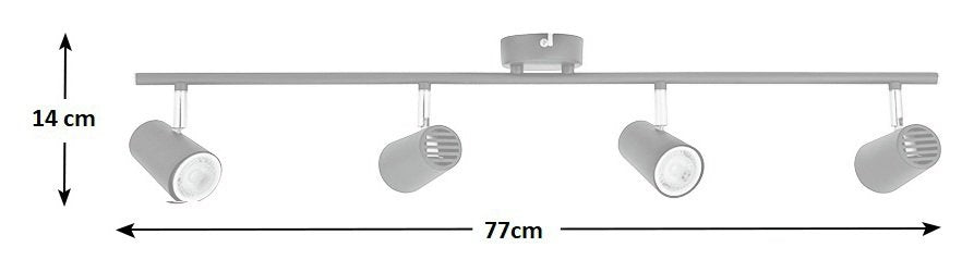 Argos Home 4 Light Bar Light - Matt Black