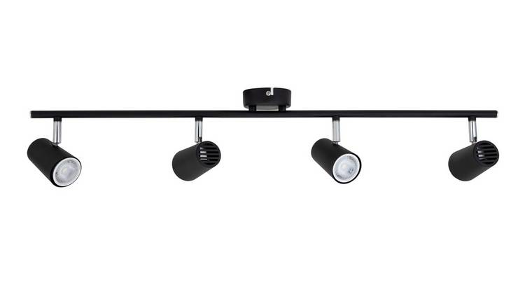 Argos Home 4 Light Bar Light - Matt Black