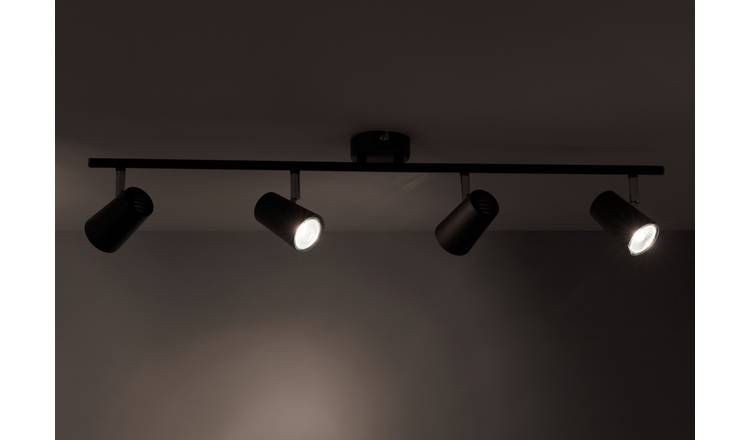 Argos Home 4 Light Bar Light - Matt Black