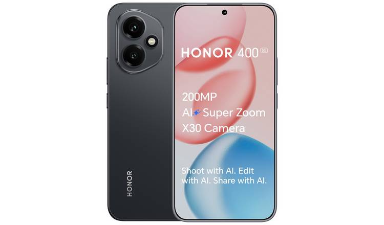 SIM Free HONOR 400 5G 256GB AI Mobile Phone - Black