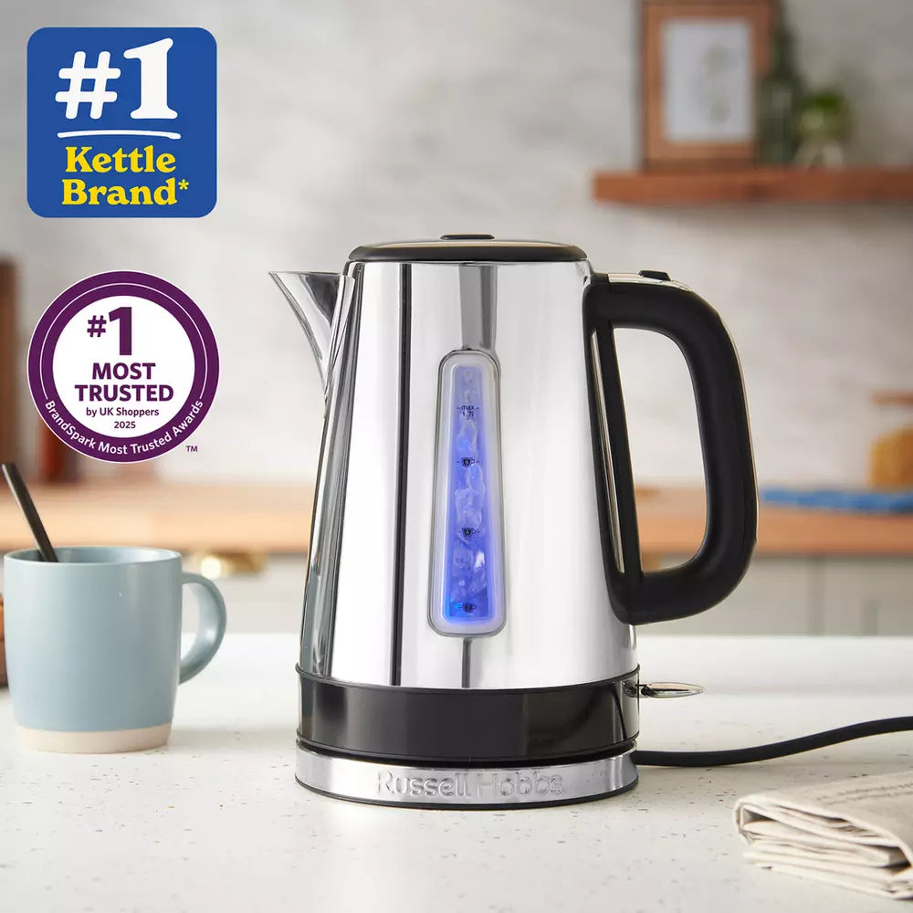 Russell Hobbs Luna Quiet Boil Black Jug Kettle 24283