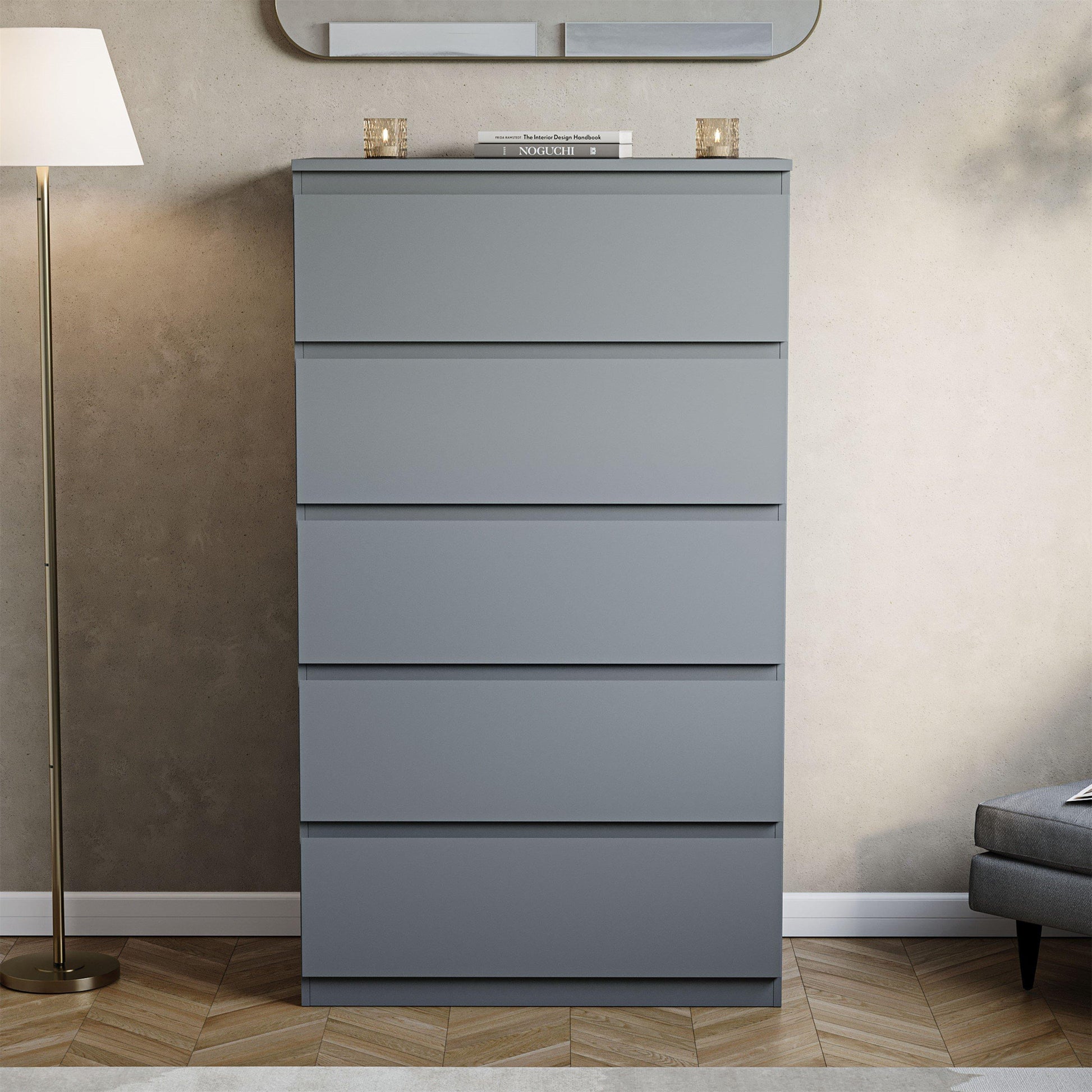 Lassic Vida Designs Denver 5 Drawer Chest