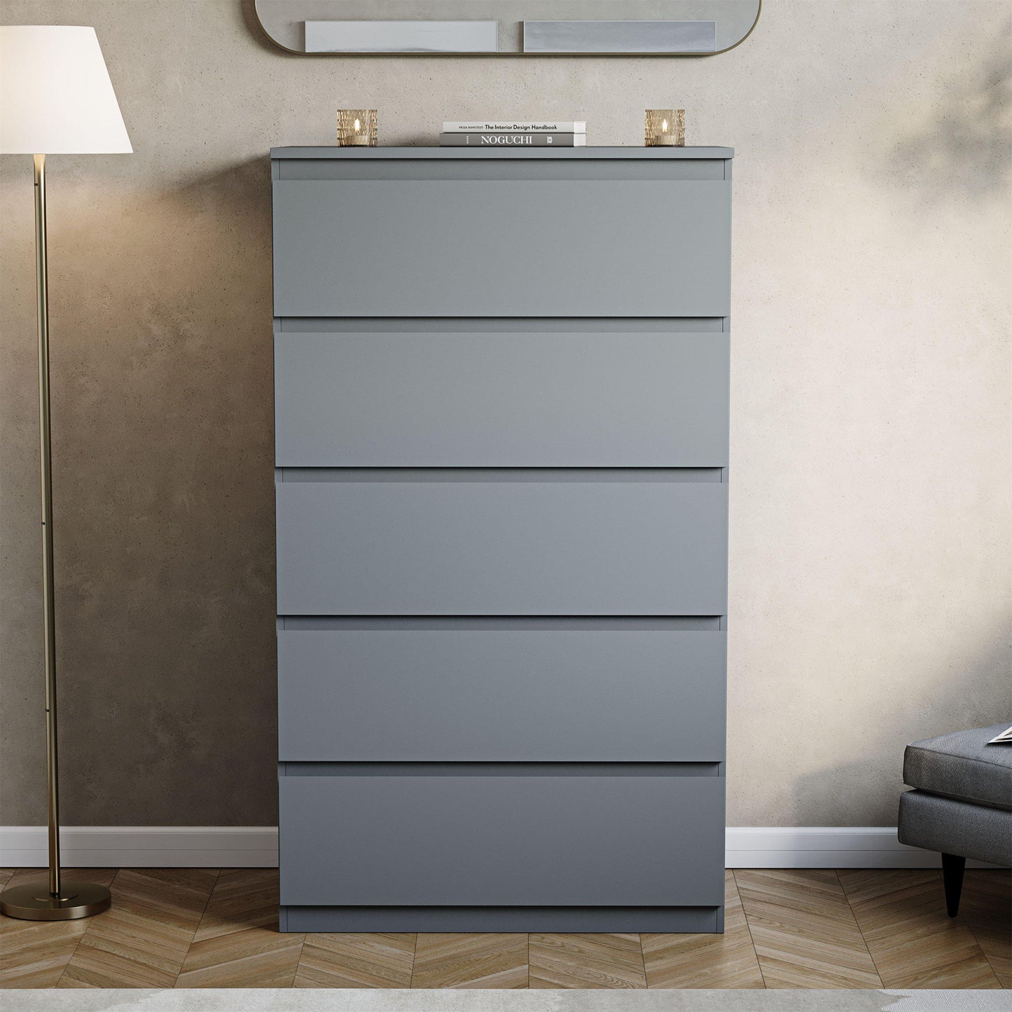 Lassic Vida Designs Denver 5 Drawer Chest
