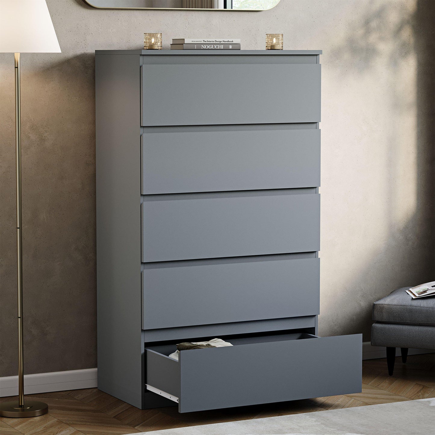 Lassic Vida Designs Denver 5 Drawer Chest