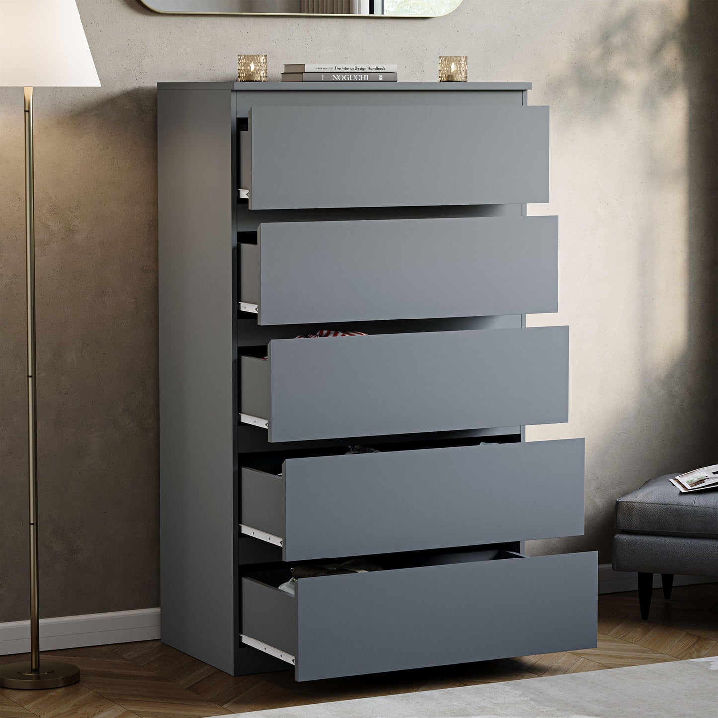 Lassic Vida Designs Denver 5 Drawer Chest