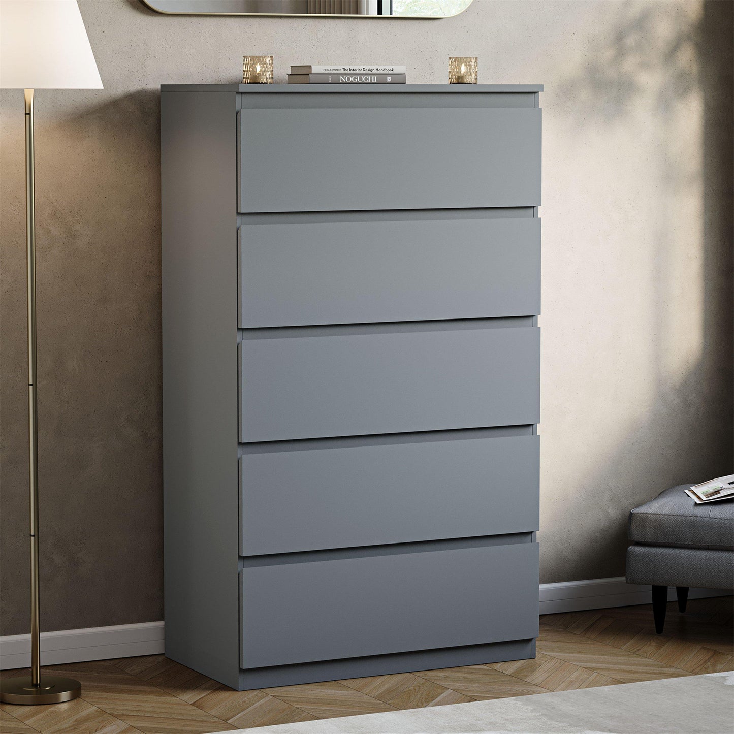 Lassic Vida Designs Denver 5 Drawer Chest
