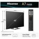 Hisense 65 Inch 65A7QTUK Smart 4K UHD HDR QLED Freely TV