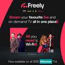 Hisense 65 Inch 65A7QTUK Smart 4K UHD HDR QLED Freely TV