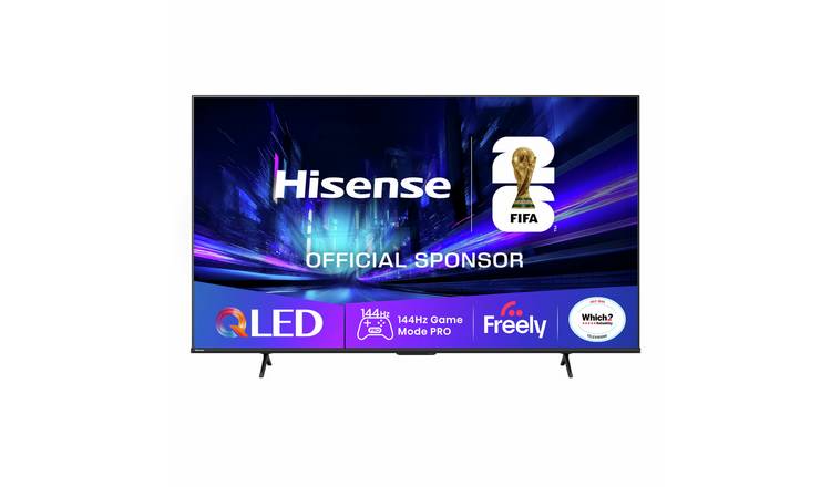 Hisense 55 Inch 55E78QTUK PRO Smart 4KUHD HDR QLED Freely TV