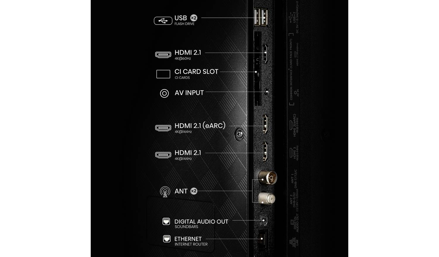 Hisense 55 Inch 55E78QTUK PRO Smart 4KUHD HDR QLED Freely TV