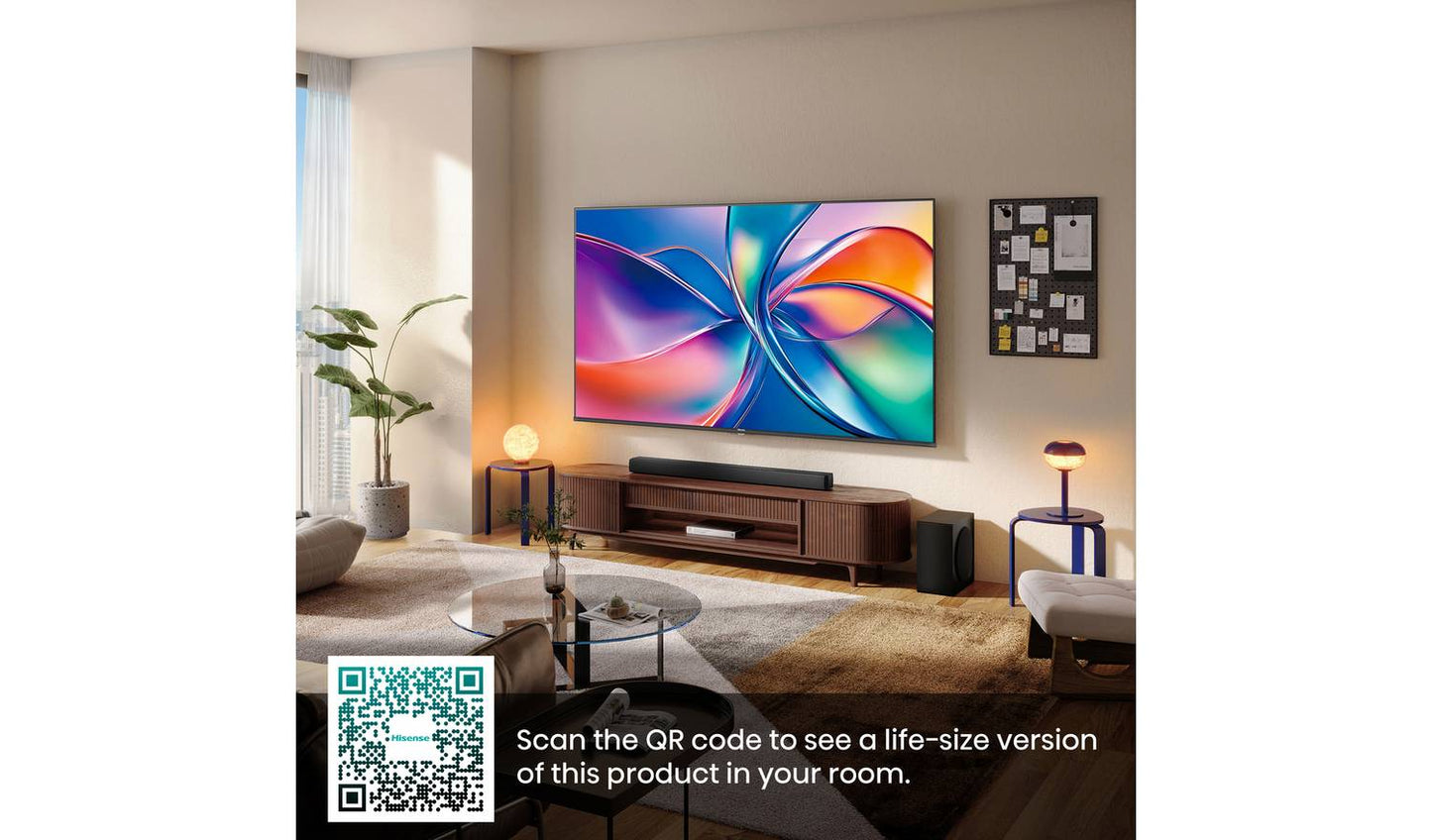 Hisense 55 Inch 55E78QTUK PRO Smart 4KUHD HDR QLED Freely TV