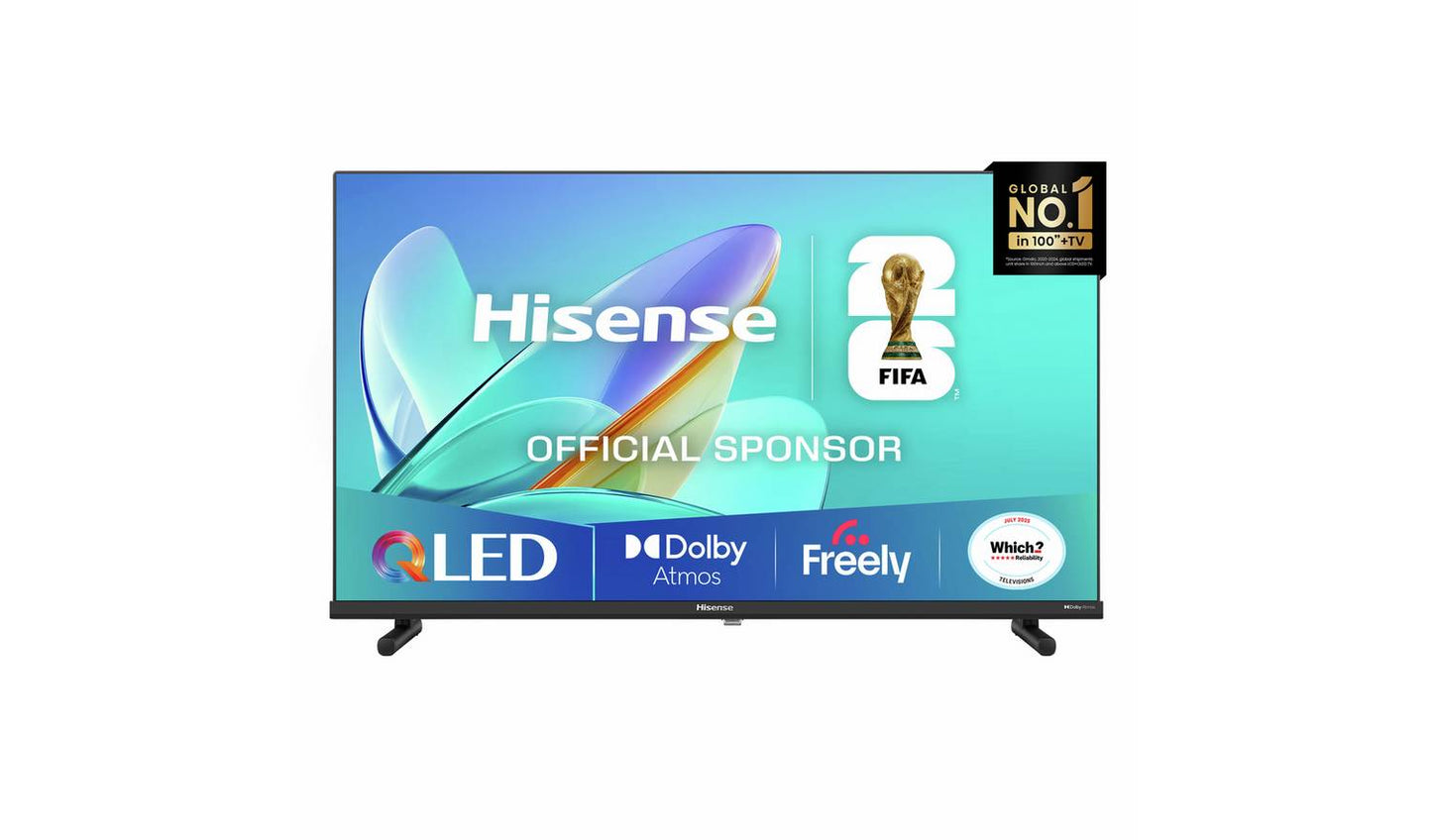 Hisense 40 Inch 40E5QTUK Smart FHD HDR QLED Freely TV