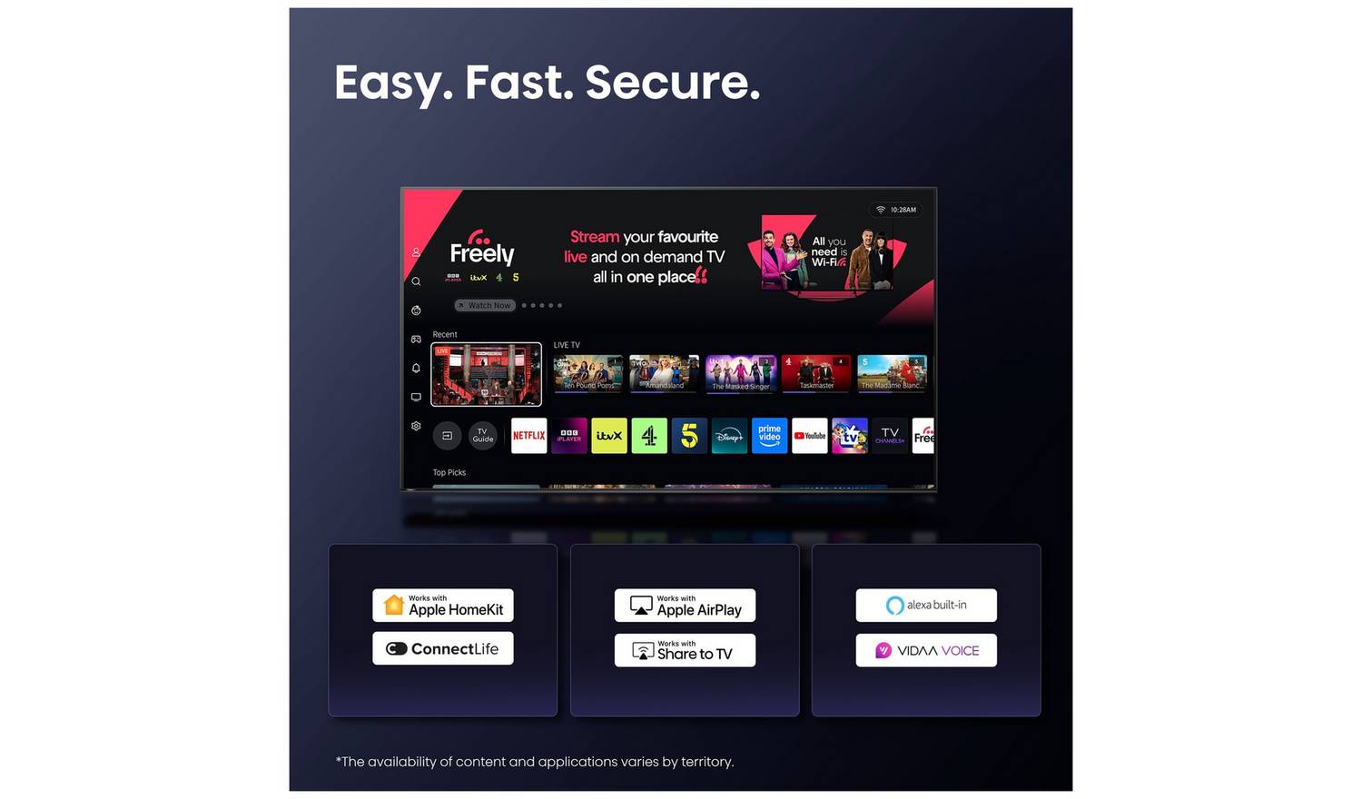 Hisense 40 Inch 40E5QTUK Smart FHD HDR QLED Freely TV