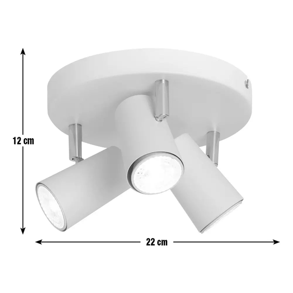 Argos Home 3 Light Spotlight Plate - Matt White