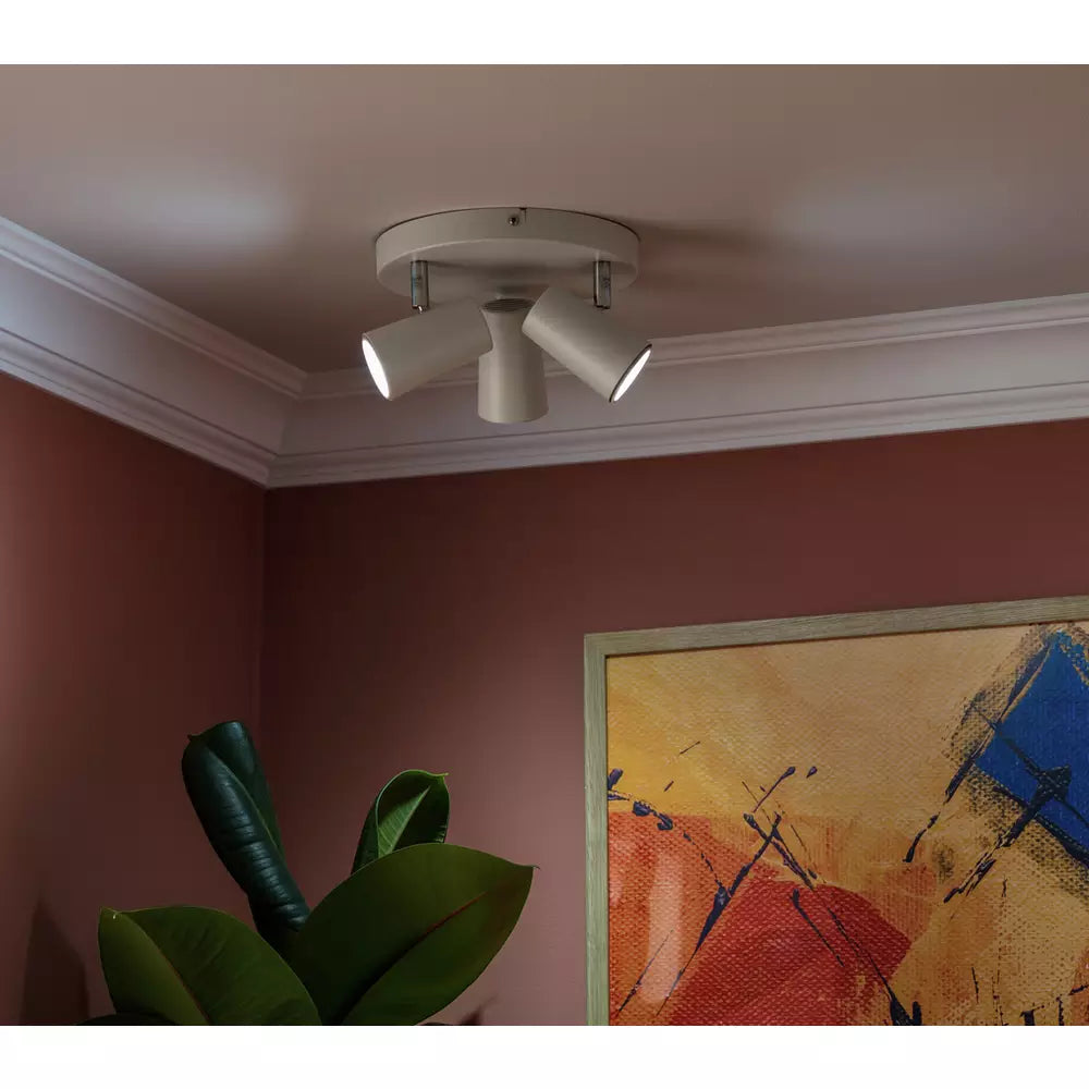 Argos Home 3 Light Spotlight Plate - Matt White
