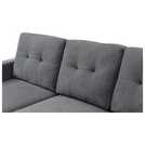 Kyoto Austin Fabric Reversible Corner Sofa Bed - Grey