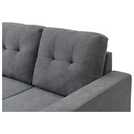 Kyoto Austin Fabric Reversible Corner Sofa Bed - Grey