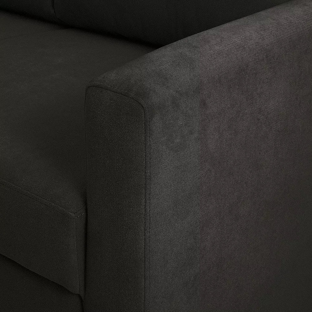 Habitat Reagan Fabric Left Hand Corner Sofa Bed - Charcoal