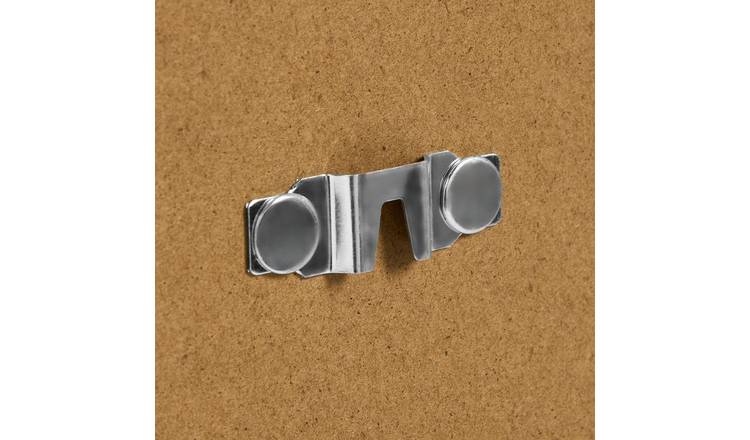 Habitat Black Round Wall Mirror - 50x50cm