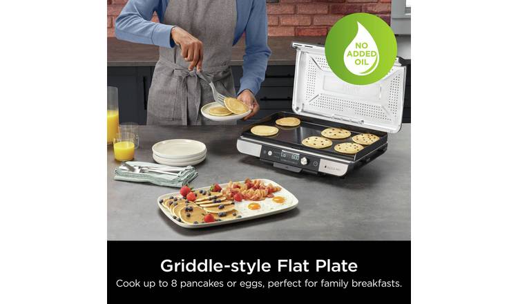 Ninja GX101UK Sizzle Pro XL Health Grill & Flat Plate