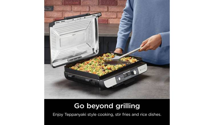 Ninja GX101UK Sizzle Pro XL Health Grill & Flat Plate