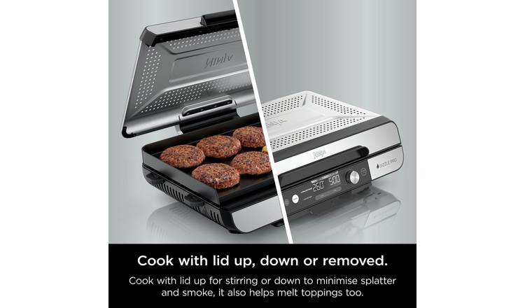 Ninja GX101UK Sizzle Pro XL Health Grill & Flat Plate