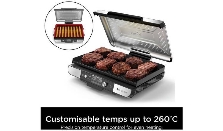 Ninja GX101UK Sizzle Pro XL Health Grill & Flat Plate