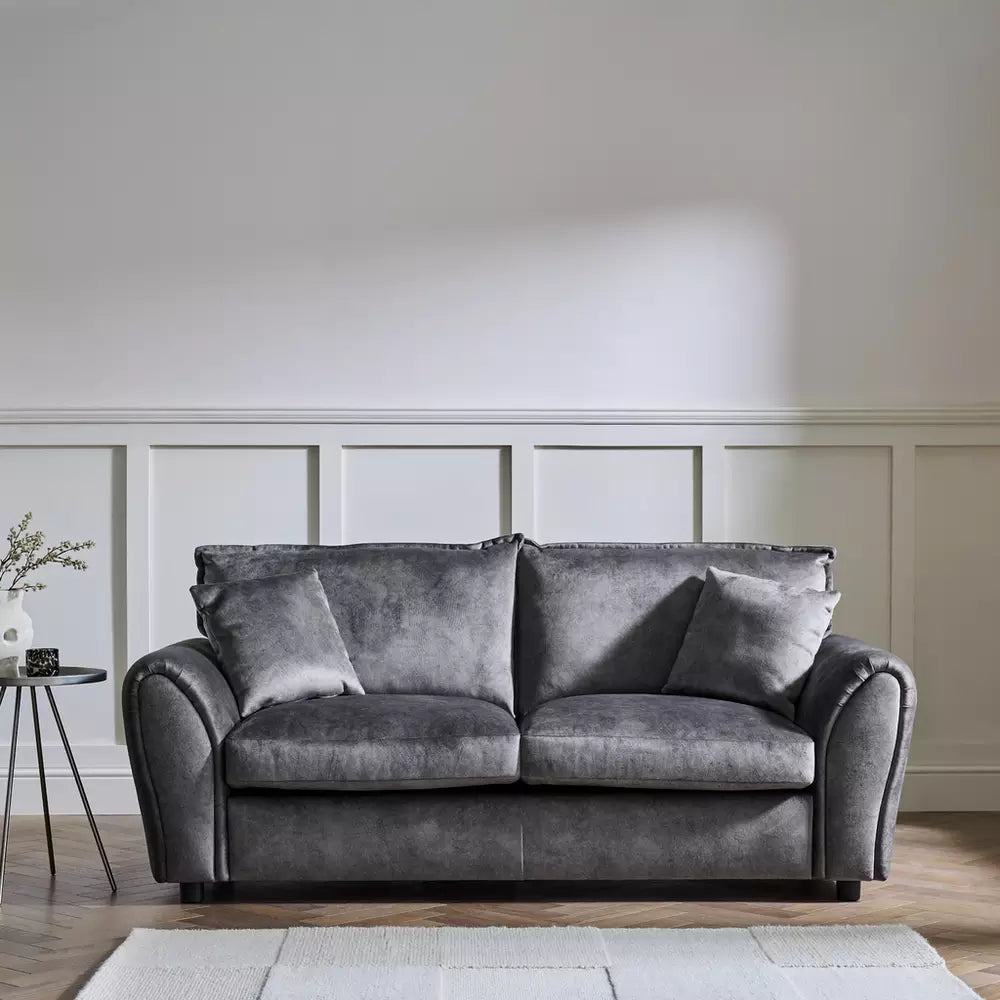 Argos Home Rosie Fabric 3 Seater Sofa - Grey