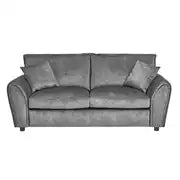 Argos Home Rosie Fabric 3 Seater Sofa - Grey