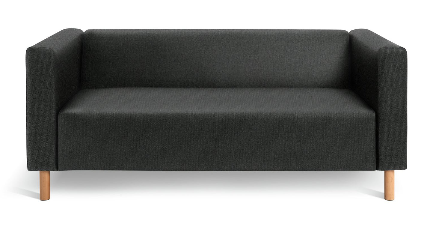 Argos Home Moda Fabric 3 Seater Sofa - Black