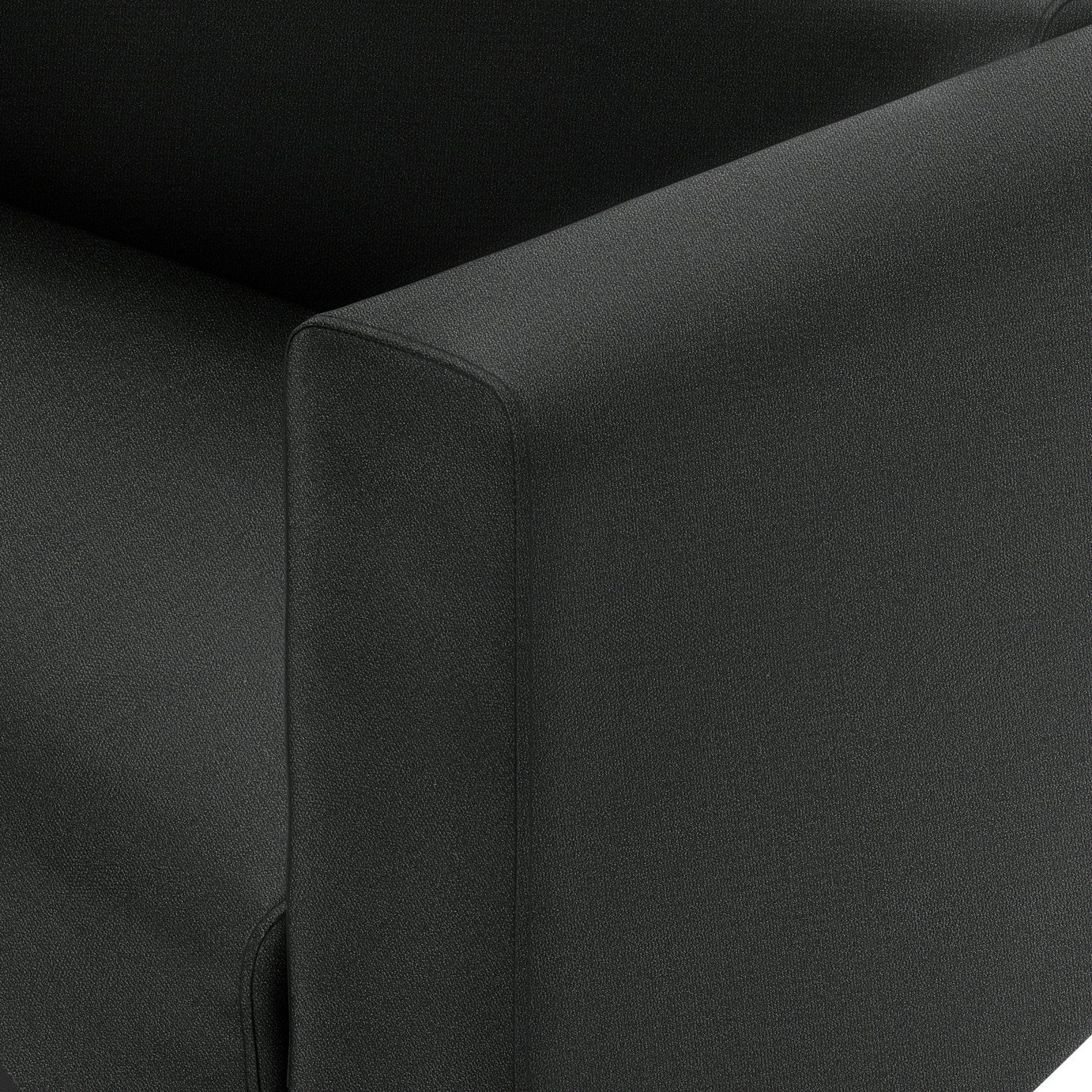 Argos Home Moda Fabric 3 Seater Sofa - Black