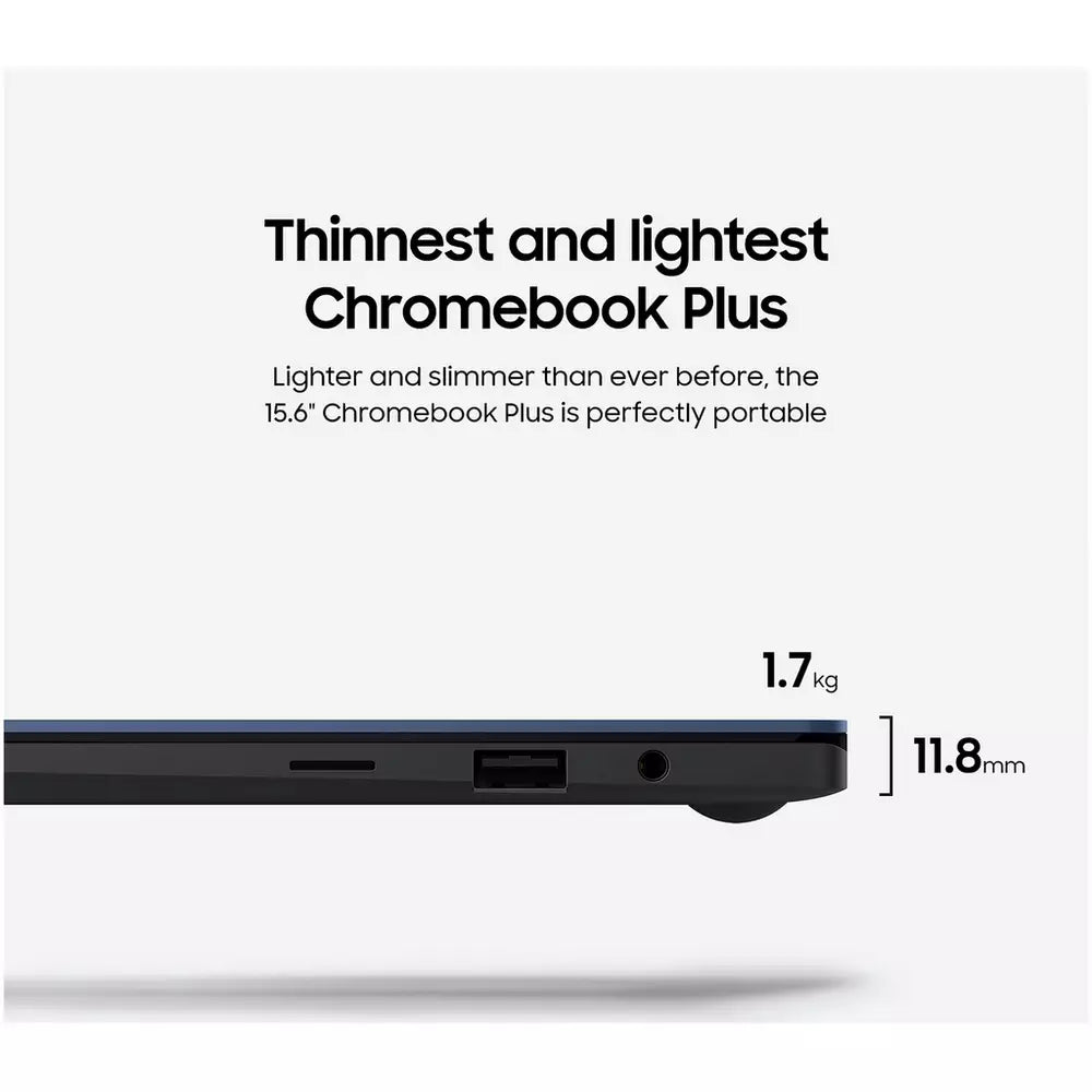 Samsung Galaxy 15.6in 8GB Core 5 256GB Chromebook - Blue