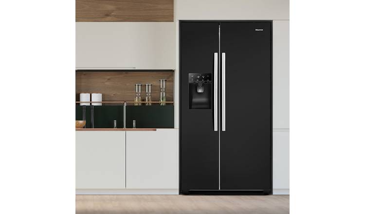 Hisense RS694N4IBE Fridge Freezer - Black