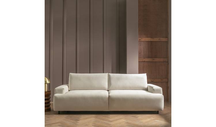 Habitat Julien Fabric 4 Seater Sofa Bed - Natural