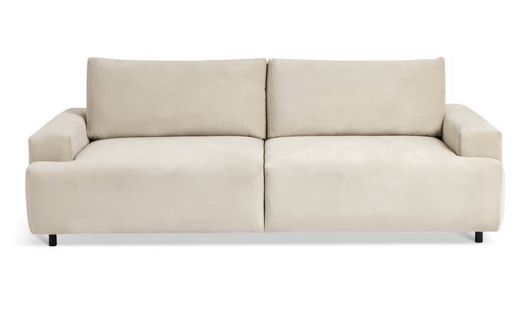 Habitat Julien Fabric 4 Seater Sofa Bed - Natural