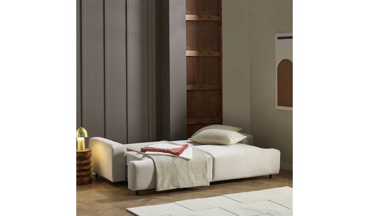 Habitat Julien Fabric 4 Seater Sofa Bed - Natural